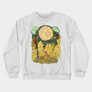 Moon rabbit illustration Sobre Alba Crewneck Sweatshirt